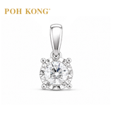 POH KONG 750/18K White Gold D'First Diamond Pendant