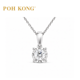POH KONG 750/18K White Gold D'First Diamond Pendant