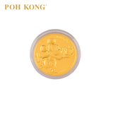 POH KONG 999.9/24K Yellow Gold Disney Mickey Gold Wafer Coin