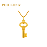POH KONG 916/22K Yellow Gold Classic Key Pendant