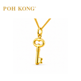 POH KONG 916/22K Yellow Gold Classic Key Pendant