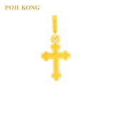 POH KONG 916/22K Yellow Gold Blessed Cross Pendant