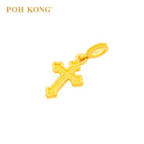 POH KONG 916/22K Yellow Gold Blessed Cross Pendant