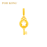 POH KONG 916/22K Yellow Gold Lucky Key Pendant