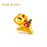 POH KONG 916/22K Yellow Gold Enamel Horse Charm Pendant