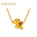 POH KONG 916/22K Yellow Gold Enamel Horse Charm Pendant