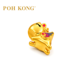 POH KONG 916/22K Yellow Gold Enamel Horse Charm Pendant