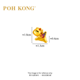 POH KONG 916/22K Yellow Gold Enamel Horse Charm Pendant