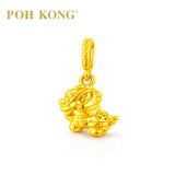 POH KONG 916/22K Yellow Gold Prosperity Pixiu Pendant