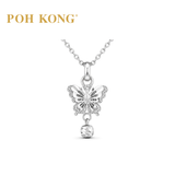 POH KONG 375/9K White Gold 3D Butterfly Pendant