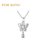 POH KONG 375/9K White Gold 3D Butterfly Pendant