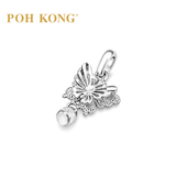 POH KONG 375/9K White Gold 3D Butterfly Pendant
