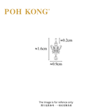 POH KONG 375/9K White Gold 3D Butterfly Pendant