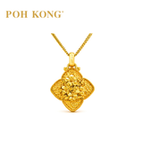 POH KONG 916/22K Yellow Gold Anggun Bunga Raya Pendants