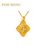 POH KONG 916/22K Yellow Gold Anggun Bunga Raya Pendants