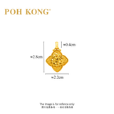 POH KONG 916/22K Yellow Gold Anggun Bunga Raya Pendants