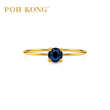 POH KONG 750/18K Yellow Gold Blur Sapphire Minimalist Ring