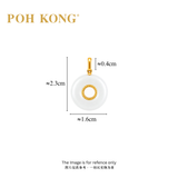 POH KONG 750/18K Yellow Gold Celestial Jade Pendant