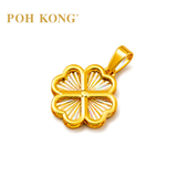 POH KONG 916/22K Yellow Gold Celestial Clover Pendant