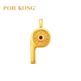 POH KONG 999.9/24K Yellow Gold Lucky Time Whistle Pendant