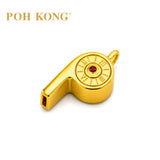 POH KONG 999.9/24K Yellow Gold Lucky Time Whistle Pendant