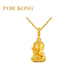 POH KONG 916/22K Yellow Gold Prosperity Baby Buddha Lotus Gold Pendant