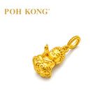 POH KONG 916/22K Yellow Gold Divine Buddha Gold Pendant