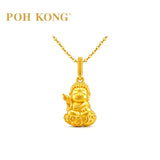 POH KONG 916/22K Yellow Gold Divine Buddha Gold Pendant