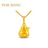 POH KONG 916/22K Yellow Gold Prosperity Maitreya Buddha Gold Pendant