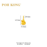 POH KONG 916/22K Yellow Gold Prosperity Maitreya Buddha Gold Pendant