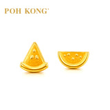 POH KONG 916/22K Yellow Gold Sweet Watermelon Stud Earrings