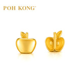 POH KONG 916/22K Yellow Gold Mini Apple Stud Earrings