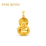 POH KONG 750/18K Gold Prosperity Laughing Buddha Pendant