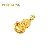 POH KONG 750/18K Gold Prosperity Laughing Buddha Pendant