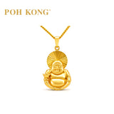 POH KONG 750/18K Gold Prosperity Laughing Buddha Pendant
