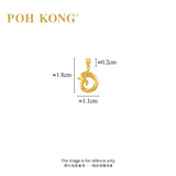 POH OKNG 750/18K Yellow Gold Imperial Dragon Pendant