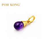 POH KONG 750/18K Yellow Gold Purple Amethyst Pendant