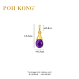 POH KONG 750/18K Yellow Gold Purple Amethyst Pendant