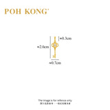 POH KONG 750/18K Yellow Gold Vintage Key Pendant