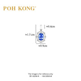 POH KONG 750/18K White Gold Celestial Blue Sapphire Diamond Pendant