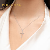POH KONG 375/9K White Gold Divine Grace Crucifix Pendant