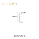 POH KONG 375/9K White Gold Divine Grace Crucifix Pendant
