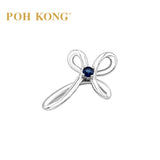POH KONG 750/18K White Gold Celestial Faith Blue Sapphire Cross Pendant