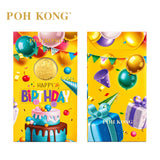 POH KONG 999.9/24K Happy Birthday Gold Wafer Coin