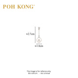 POH KONG 750/18K White Gold Pearl Drop Stud Earrings