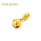 POH KONG 916/22K Yellow Gold Smooth Round Bell Pendant