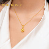 POH KONG 916/22K Yellow Gold Smooth Round Bell Pendant