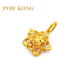 POH KONG 916/22K Yellow Gold Star Lattice Pendant