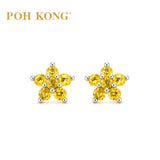 POH KONG 750/18K Yellow Gold Yellow Sapphire Earrings