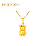 POH KONG 916/22K Yellow Gold Bear Pendant